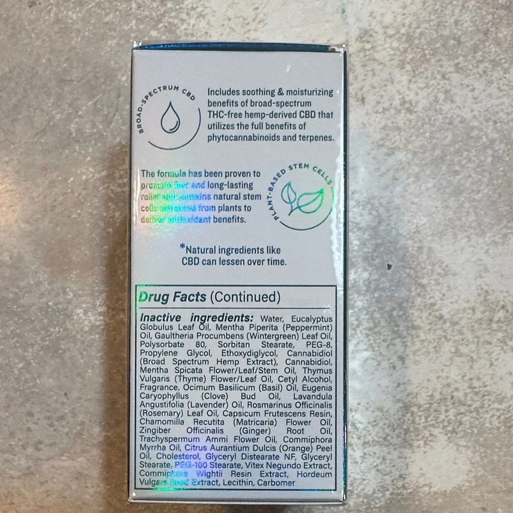 ProVeda Professional Grade Pain Relief Cream - Blue and Green